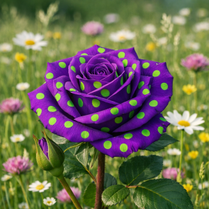 Sur le poème : <br /> "La Rose Mauve à Pois Verts" de Manon