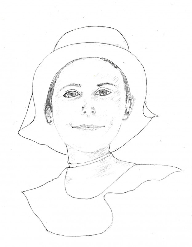 Jeune fille à la capeline