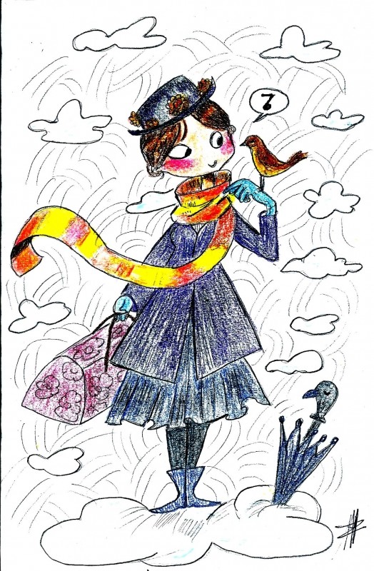 Demoiselle à la valise