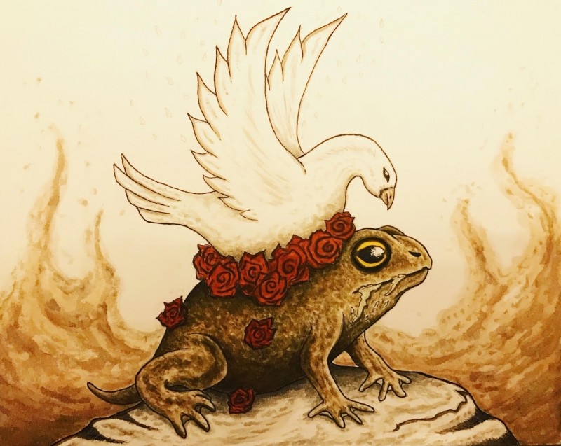 La bave du crapaud n'atteint pas la blanche colombe