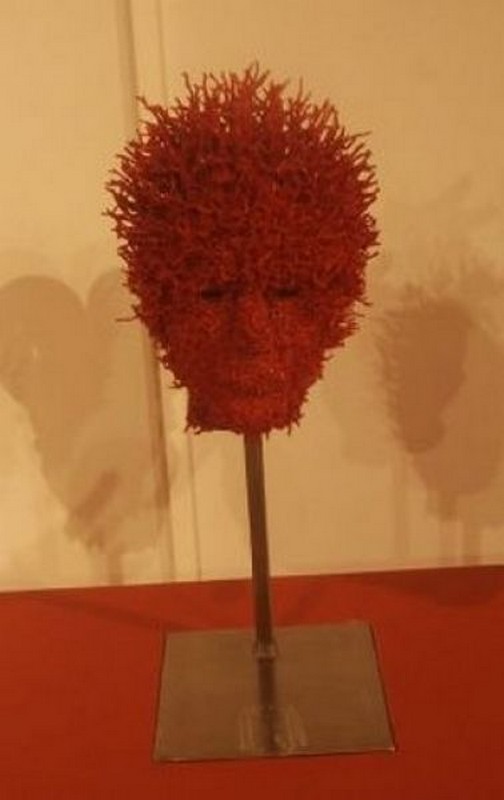 Création avec du corail rouge