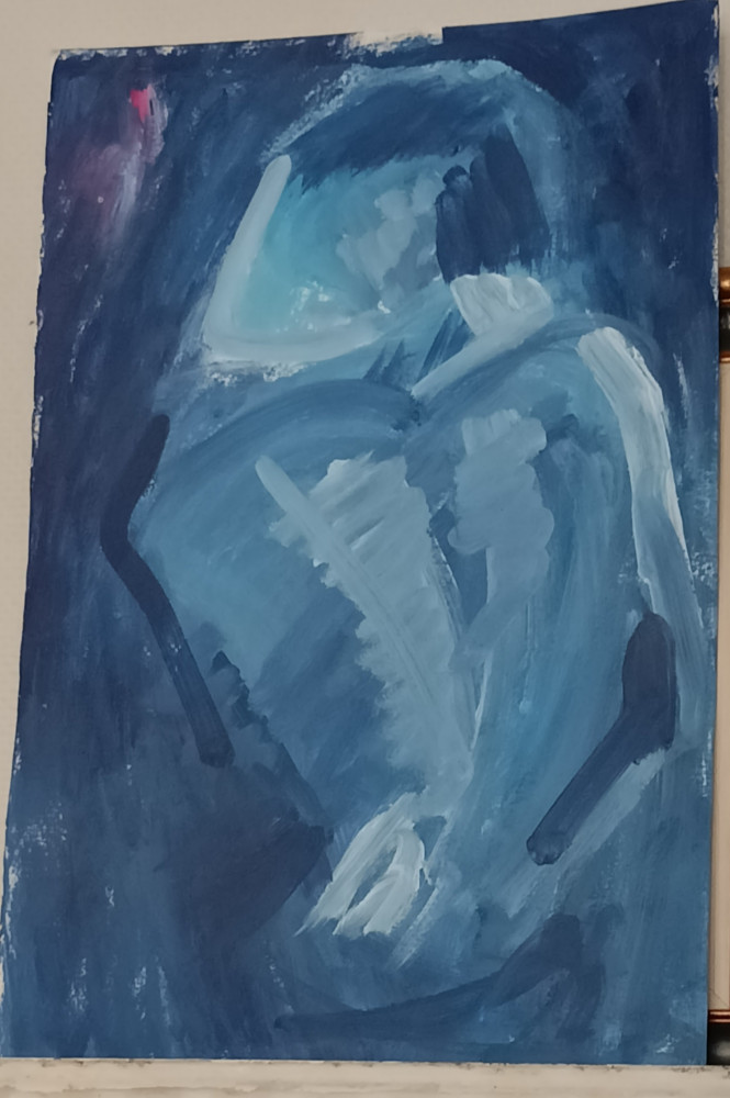 la femme bleue