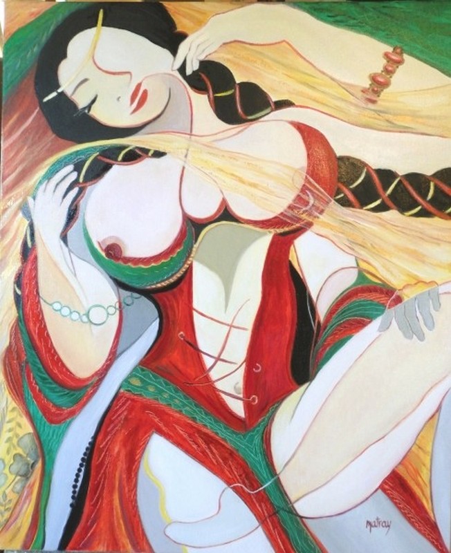 La Médiévale huile 61x50cm