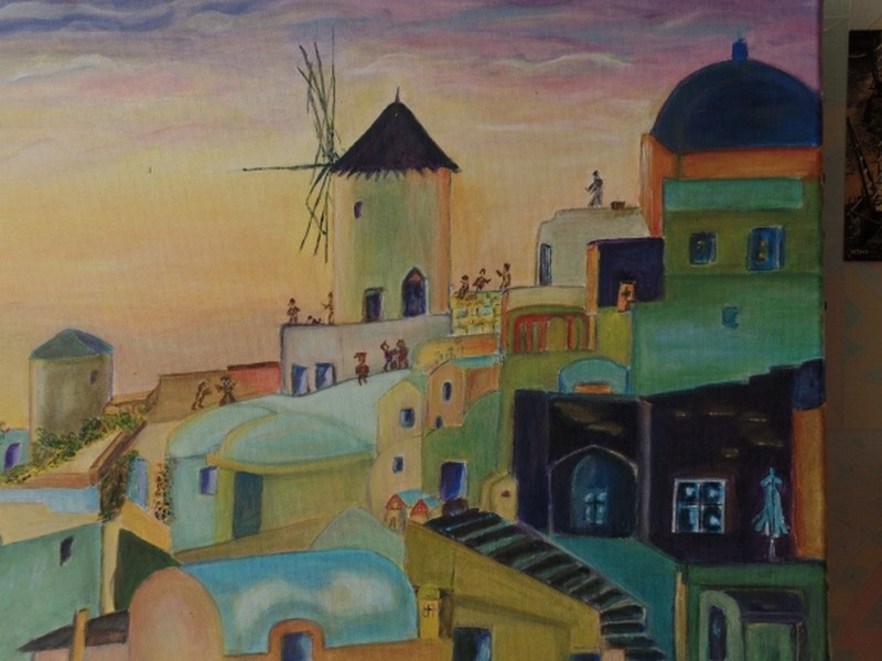 Santorin  par ...le pinceau