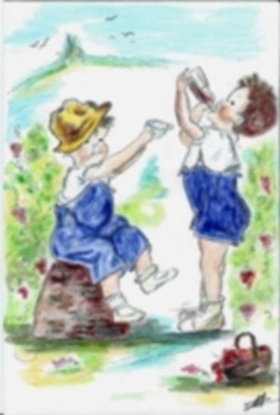 Les enfants vendangeurs