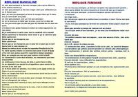 Réplique au masculin &amp;au féminin