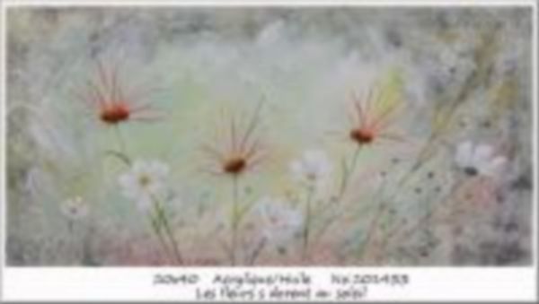 Les fleurs dorent au soleil