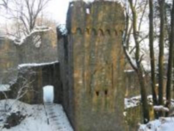 Chateau fort sous la neige
