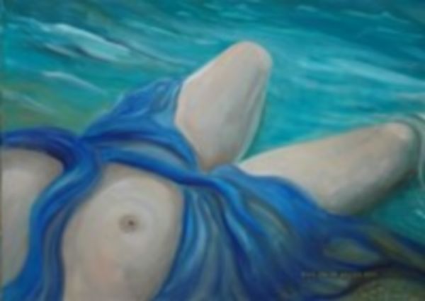 Naïade au voile bleu