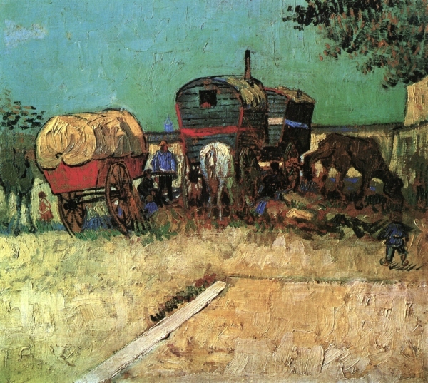 Campement de bohémiens