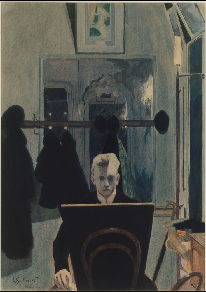 «Autoportrait à la planche à dessin»