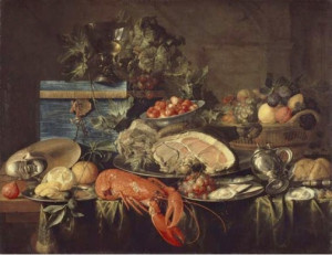 Nature morte avec homard