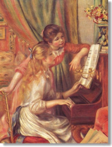 Jeunes filles au piano