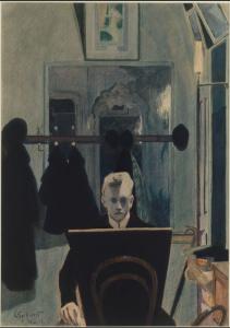 «Autoportrait à la planche à dessin»