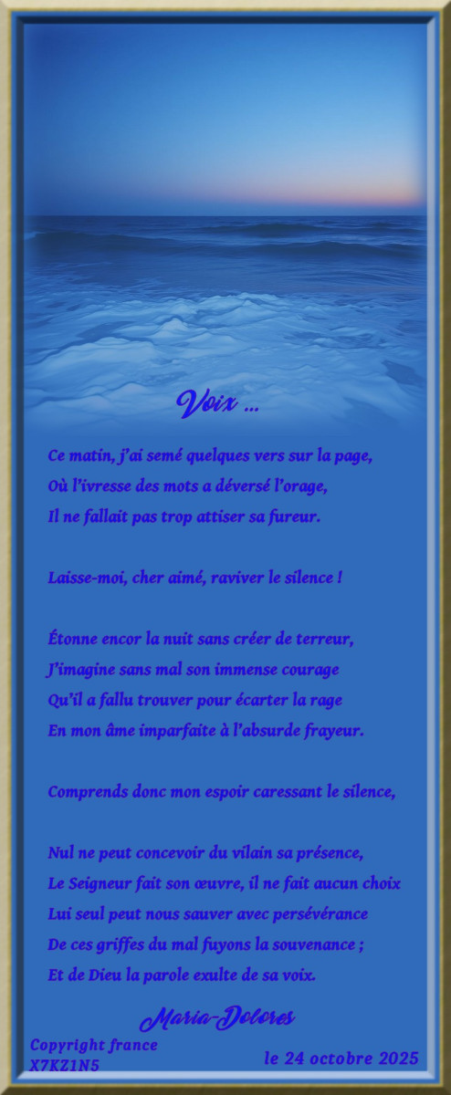 Illustration pour le poème