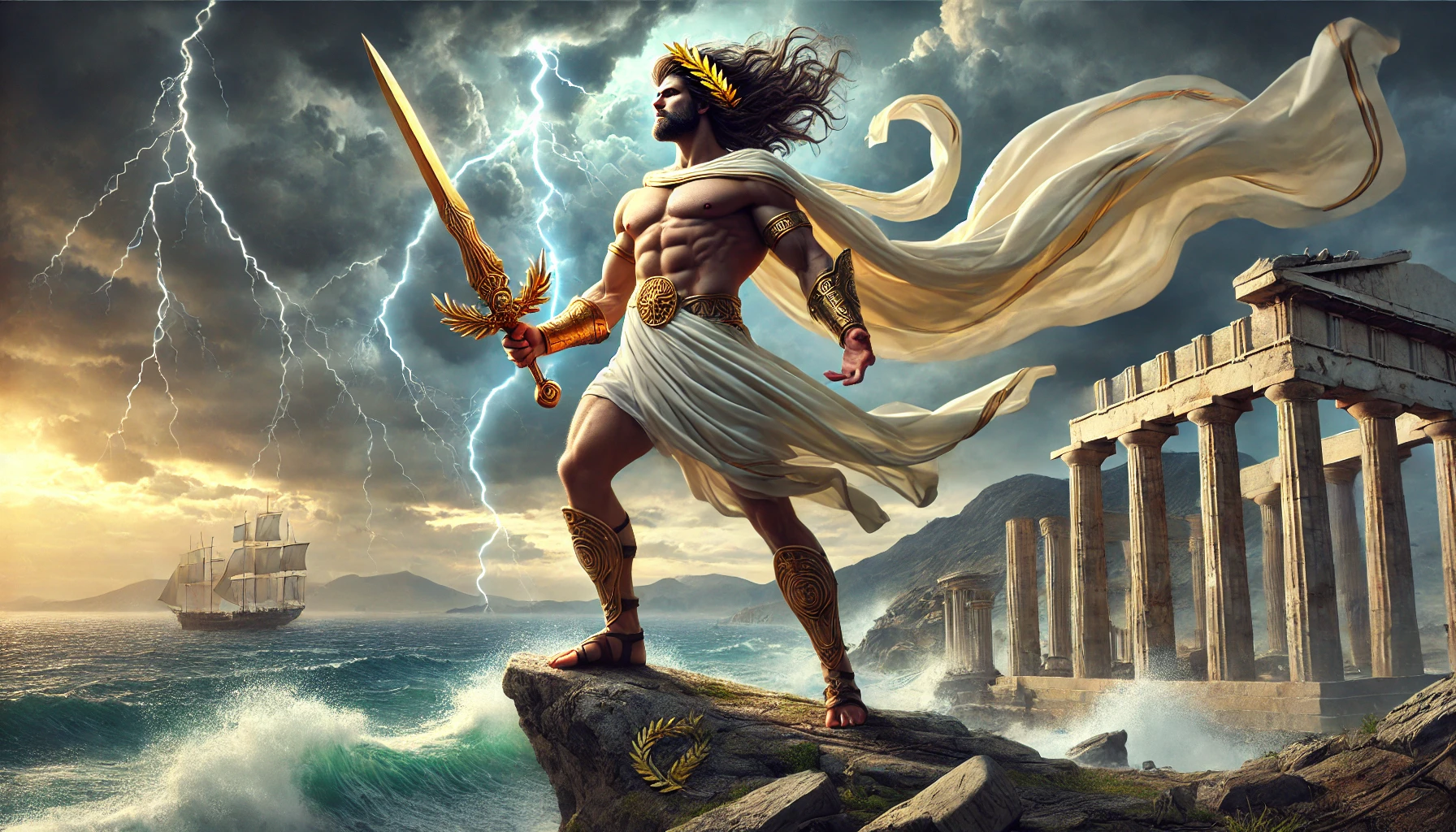 Illustration de Le Demi-dieu