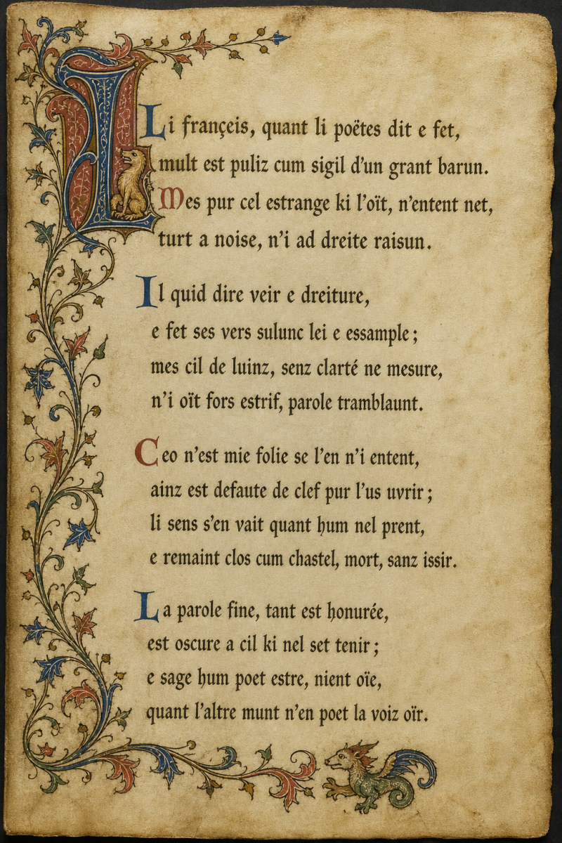 Illustration pour le poème