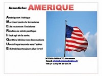 Sur le poème : <br /> "Amérique (Acrostiche)" de Chicabala